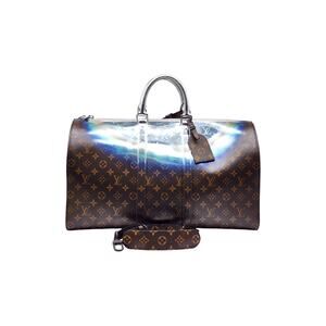 Louis Vuitton Metallic Nebula LV Monogram Keepall Bandouliere 50 Duffle Bag New